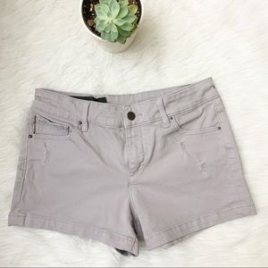 Armani Exchange Shorts Distressed Light Gray